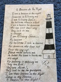 A Beacon in the Night poem