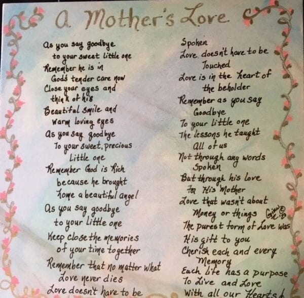 A Mother’s Love poem
