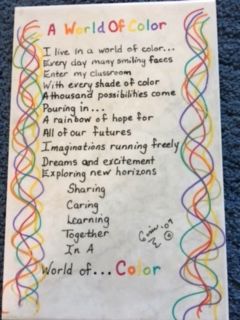 A World of Color poem