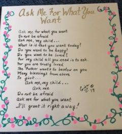 Ask Me For What You Want poem