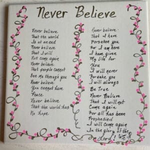 Never Believe