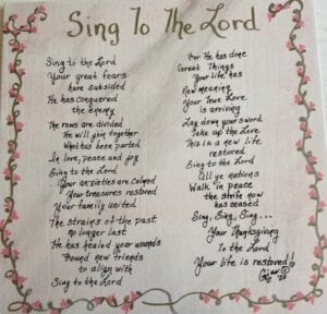 Sing To The Lord