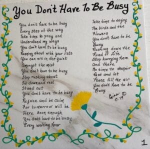 You Don't Have To Be Busy 1