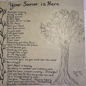 Your Savior is Here poem
