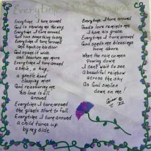 A handwritten poem