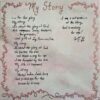 A piece of paper with My Story on it.