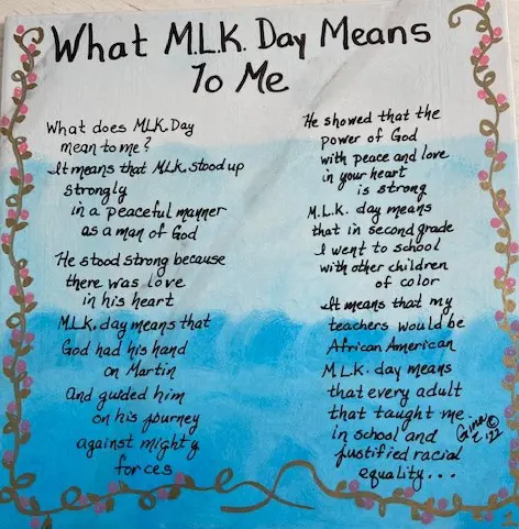 What Does MLK Day Means To Me.